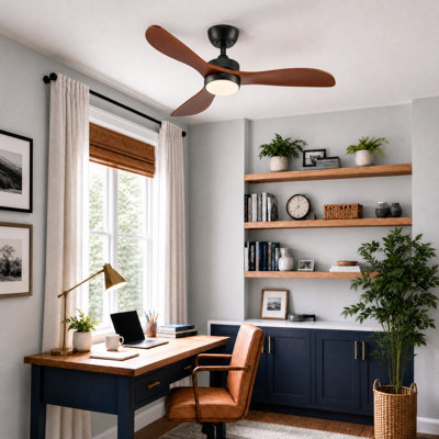 Ventilateur de plafond 42 po à 3 pales 42 po avec lumière et télécommande