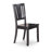 5 Piece Dining Table Set for 4 Includes a Round Kitchen Table with Dropleaf and 4 Dinette Chairs, Black-732120196-715853299