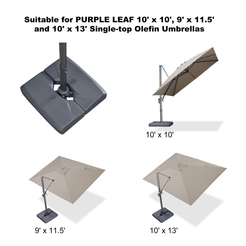 9.48kg Plastic Free Standing Umbrella Base