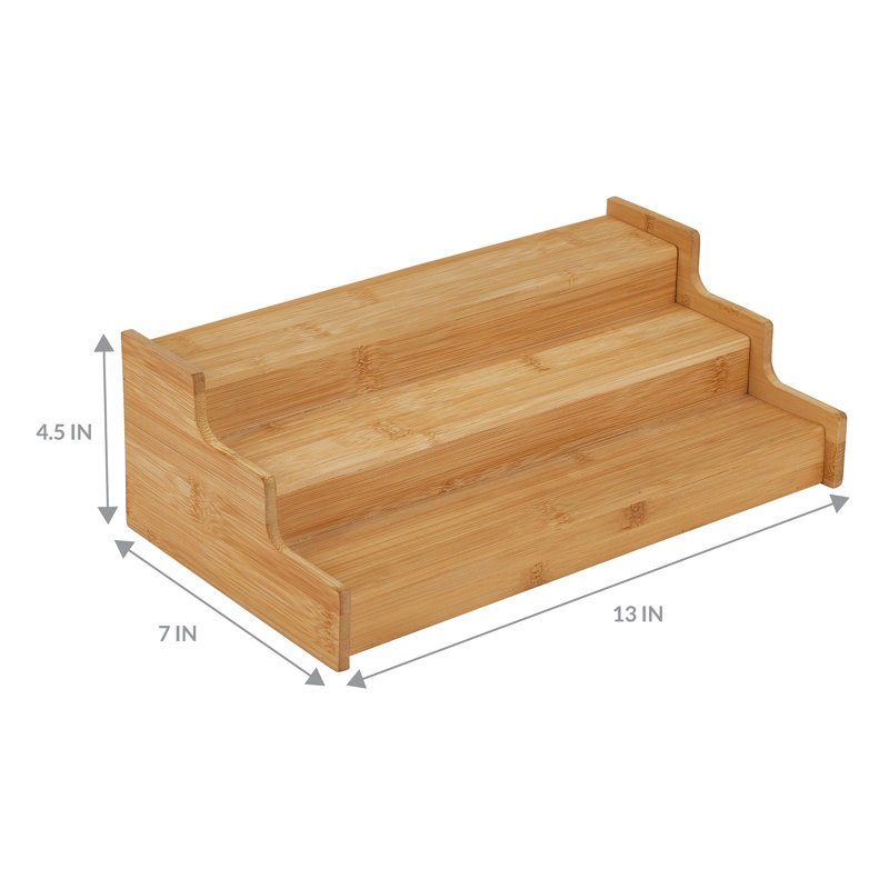 Prep & Savour Bamboo Expandable Spice Rack