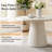 Modern Concrete Round Dining Table With Pedestal Base-2136046232