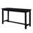 4pc Counter Height Dining Set Black Finish Counter Height Table w Drawer Built-in USB Ports Power Outlets and 3 Stools Casual Dining Furniture