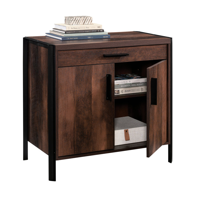 Brun, base, armoire de rangement moderne, tablettes réglables, espaces multiples, cadre, tiroir facile d'accès, dimensions compactes, assemblage rapide