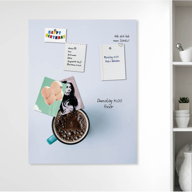 Magnetic Glass Photo Memo Board