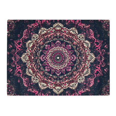 Mandala Vol.4  Glass Chopping Board