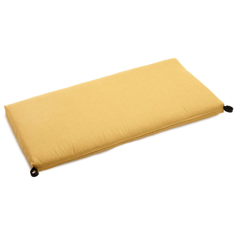 Coussin de siège d'extérieur, H 3 po x l 45 po x P 19 po, Citron
