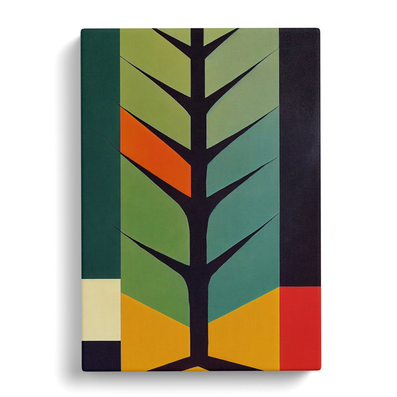 Bold Tree Art No.6 - Print, No Matte, 76cm H x 50cm W x 3cm D, Wrapped Canvas