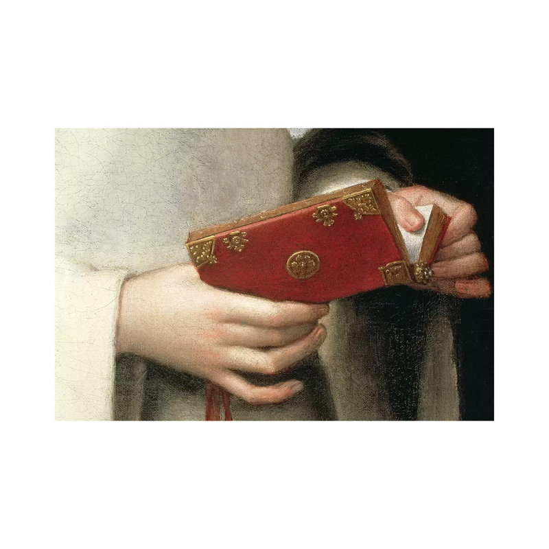 Detail Of The Prayer Book I, Portrait Of The Artist's Sister In The Garb Of A Nun by Sofonisba Anguissola - Wrapped Canvas Print