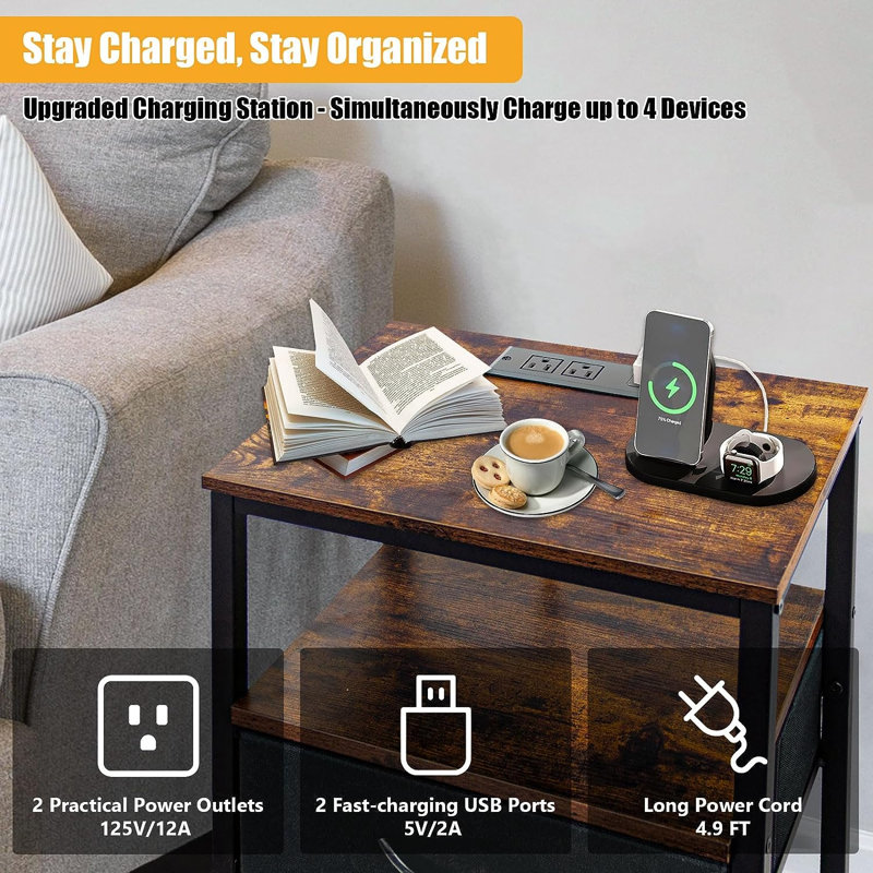Yennie 15.7 " W Nightstand
