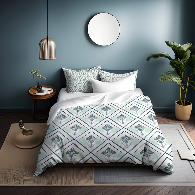 Abstract Duvet Cover, King Duvet Cover + 2 King Shams