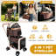 Poussette convertible 3-en-1 pour chien et chats-131519222