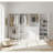 Prosper White Freestanding Walk In Wood Closet System