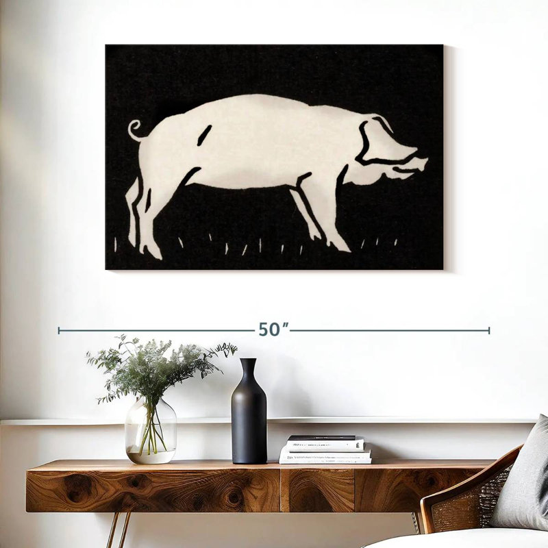 Cochon 1923, H 26 po x l 39 po