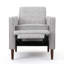 Fauteuil inclinable manuel capitonné à boutons-1752337406