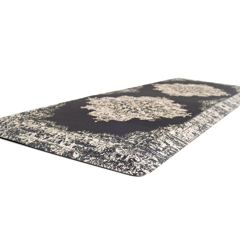Distressed Medallion Cushioned Anti Fatigue Standing Kitchen Mat, Rectangle 18" x 30"