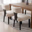 Chaises de salle à manger rembourrées avec pieds en bois Inelda-1652946338