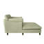 Chaise longue surdimensionnée rembourrée en chenille avec coussins décoratifs-451626140