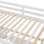 Lit double superposé au dessus d'un lit double avec bureau, blanc-1129700010