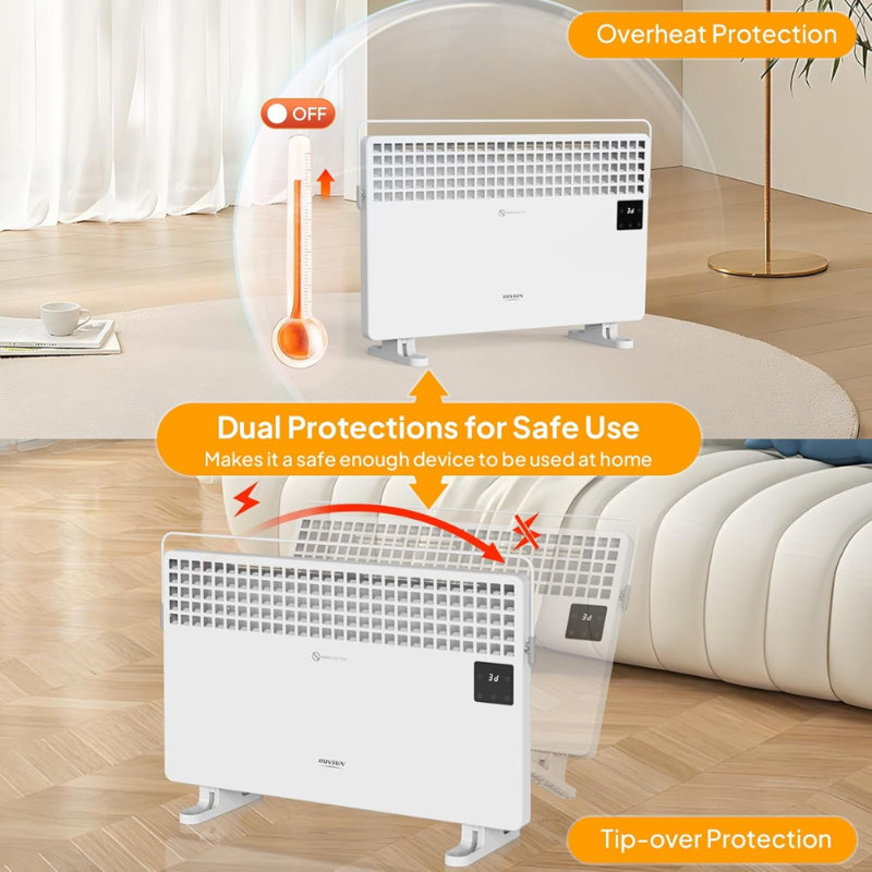 1500-Watt 20.5 In. Electric Freestanding Ceramic PTC Space Heater