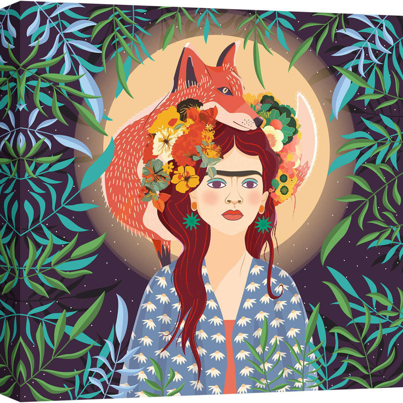 Goddess Of A Magic Moon by Toons Much - Wrapped Canvas Print, 70cm H x 70cm W