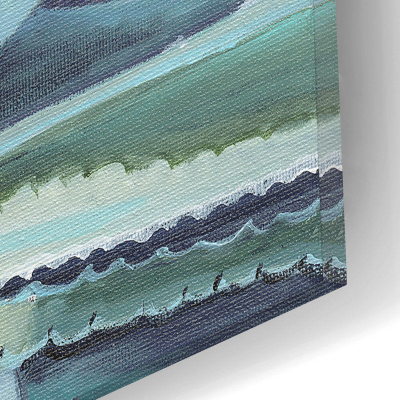 «Blue Agave» par Alana Clumeck - peinture sans cadre, H 16 po x l 12 po x P 0,13 po
