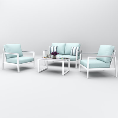 Townsend 4 Person Seating Group With Sunbrella Cushions