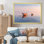 «Dinghy Boat Serenity Pastel Sunset I», reproduction d'art sur toile