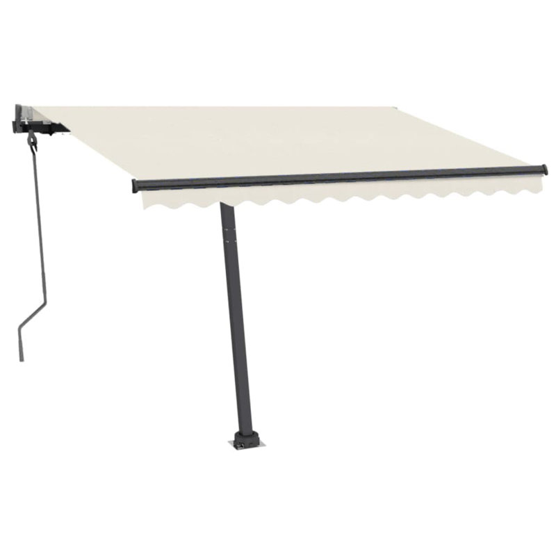 VidaXL Metal Awning for Awning, 96.5" H x 118.1" W, Anthracite;Black