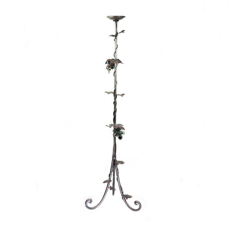 New Bordeaux Wrought and Glass Candleholder, 41" H x 12" W x 12" D