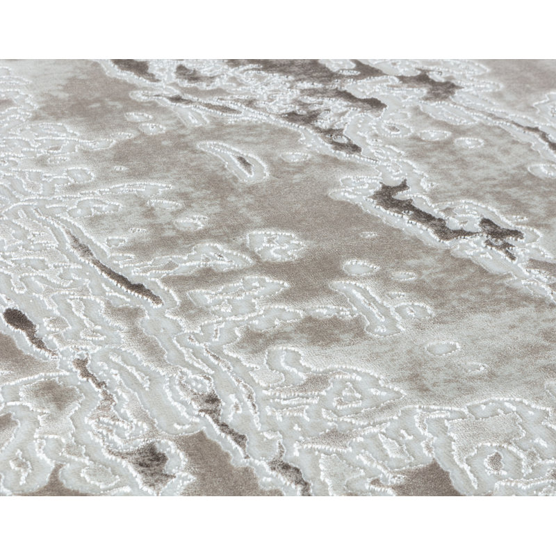 Petra Collection 8' x 10' Multicolor Abstract Synthetic Area Rug