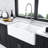 White Ceramic Kitchen Sink 33 Inch - Double Bowl 50/50 Robust Durability, Heat Resistance, Scratch Chip Color Stability, Gorgeous Style Farm And , Retention, Elegant Outlook