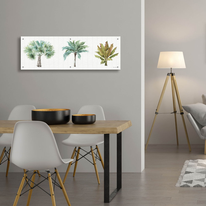 «Mixed Greens XV» par Lisa Audit, art mural en verre acrylique, H 16 po x l 48 po