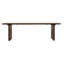 Banc rectangulaire en bois d'acacia