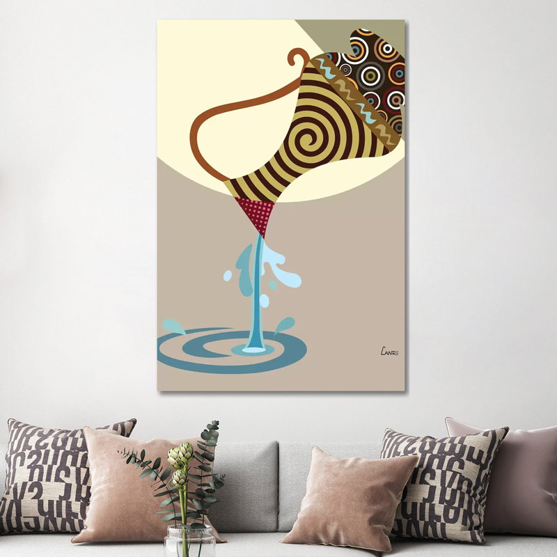 «Aquarius Zodiac» par Lanre Studio, impression sur toile tendue, H 60 po x l 40po x P 1,5 po