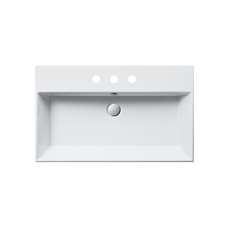 Premium Series 27.56'' L Bathroom Sink, 8" Centers
