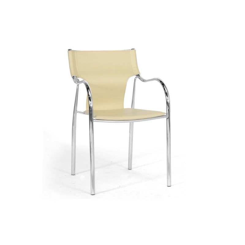Chaise rembourrée Dartford, Ivoire ivoire