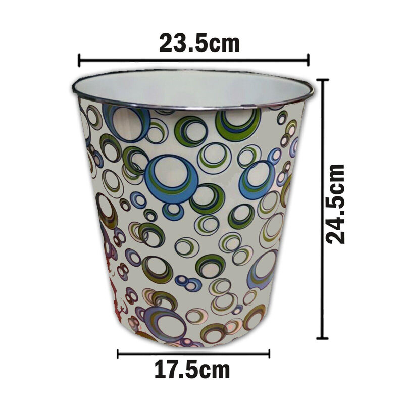Brookside Plastic Open Waste Bin - 7.7L
