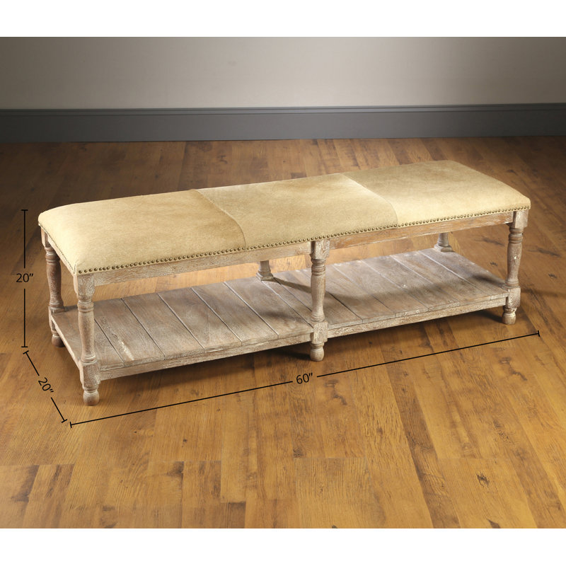 Banc en bois Rainville, Brun pâle