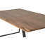 Highlawn Acacia Solid Wood Top Metal Base Dining Table