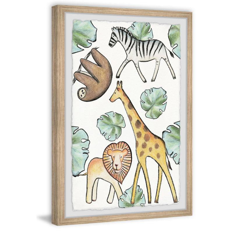 Darion Jungle And Palm Leaves - Print, 91cm H x 61cm W