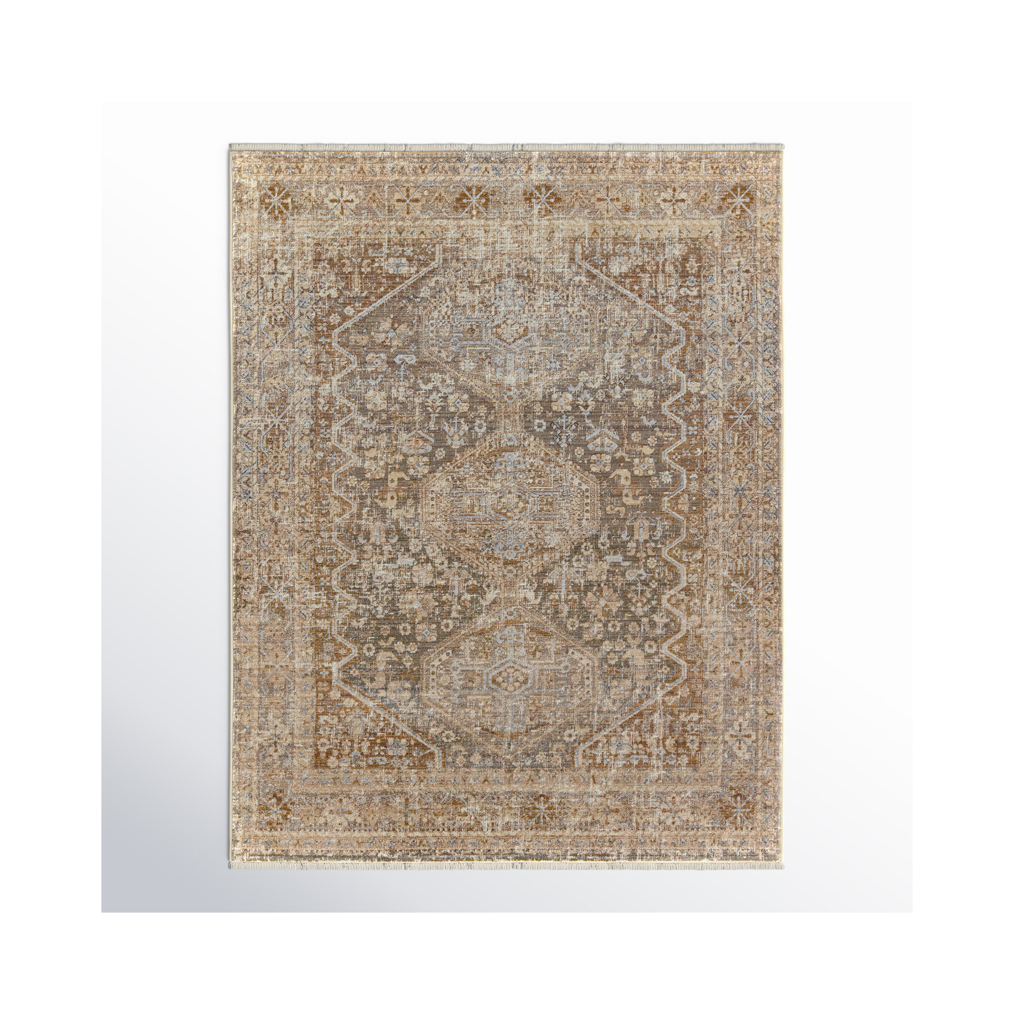 Clemente Tan/Taupe Rug, Rectangle 8' x 10'6"