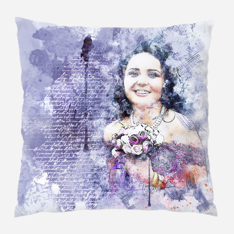 Coussin de fille fille Bohannan, Microsuède, Intérieur