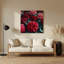 «Botanical Geraniums», art mural en métal noir
