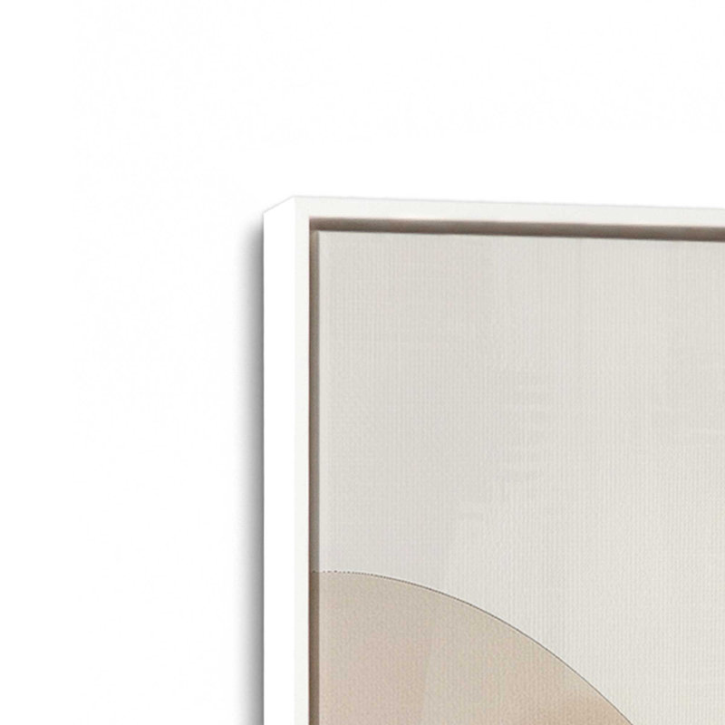 Ensemble de 2 verres Sandstone Glow, H 37 po x l 50 po, Cadre flottant blanc opaque