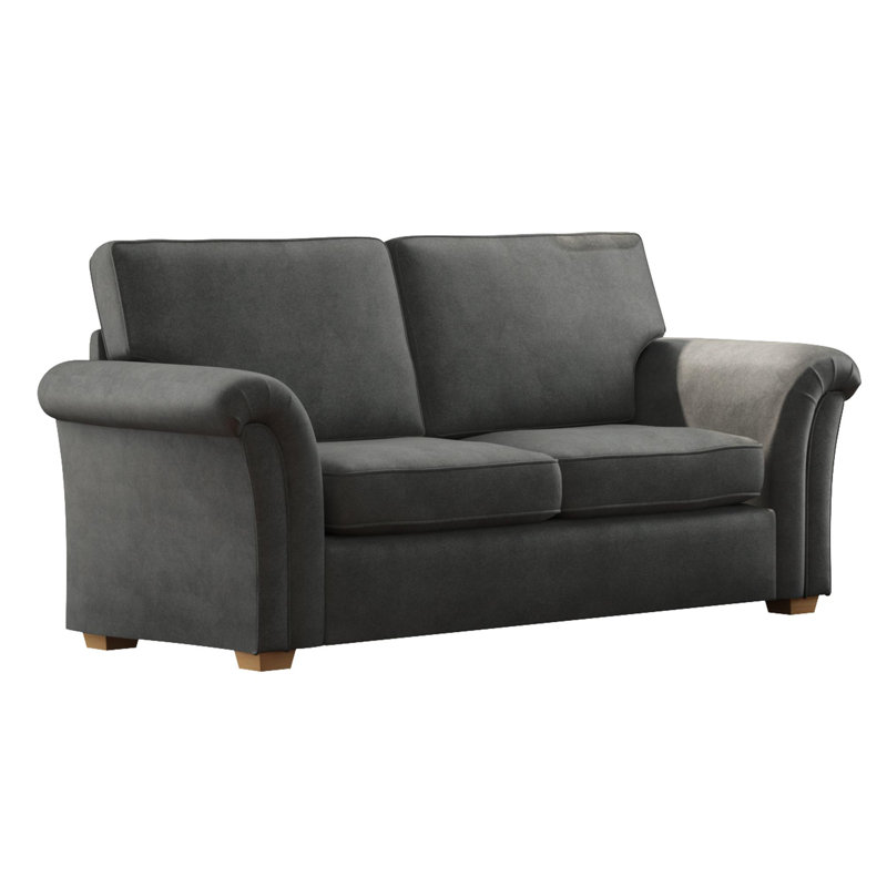 Castleacre Three Seater, Fixed Back, Steel