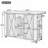 Outdoor Kitchen Island Table with Towel and Spice Racks and a Bottle Opener for Outdoor-1976269786