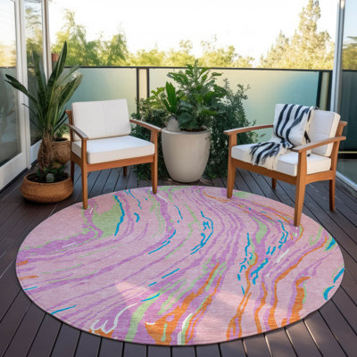 Tapis ivoire intérieur / extérieur lavable à la machine Chayden ACN1037