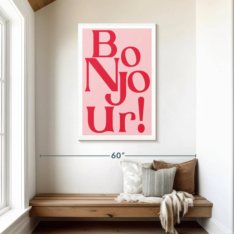 Tergel Pink Bonjour, 45" H x 30" W