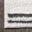Tapis blanc / gris à poils longs Petra-80510234
