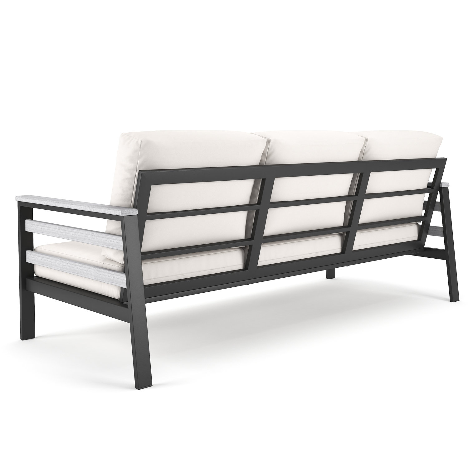 Townsend - Person Patio Conversation Set with Cushions, Sunbrella Canvas Natural